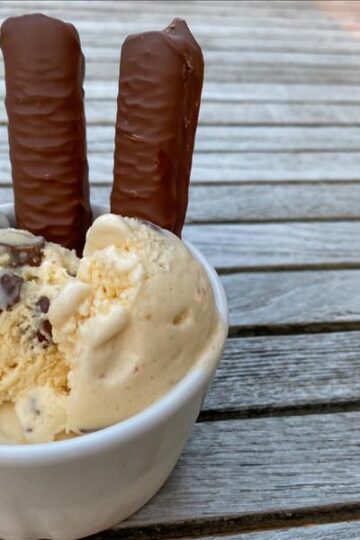 Flødeis med Twix